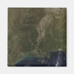 Eine Wolke-freie Ansicht der Südvereinigten Magnet