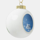Eine Wolke Keramik Kugel-Ornament (Links)