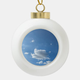 Eine Wolke Keramik Kugel-Ornament