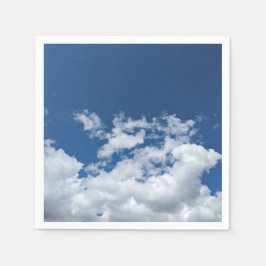 Eine Wolkenecke Serviette