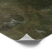 Eine wolkenfreie Sicht auf die südlichen Vereinigt Poster (Ecke)