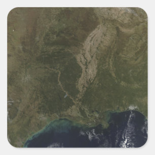 Eine wolkenfreie Sicht auf die südlichen Vereinigt Quadratischer Aufkleber