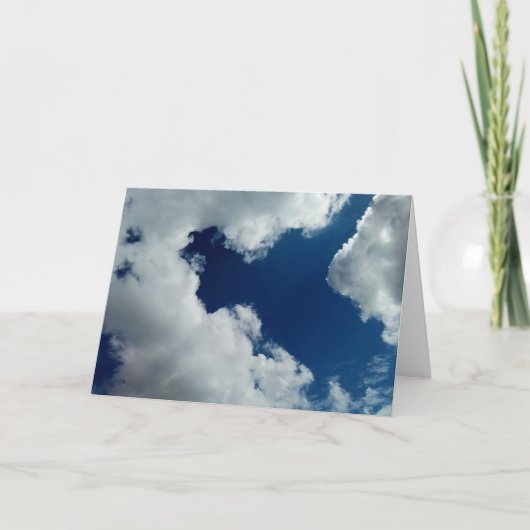 Eine Wolkenkurve Dankeskarte (Vorderseite)
