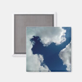 Eine Wolkenkurve Magnet (Vorderseite/Rückseite)