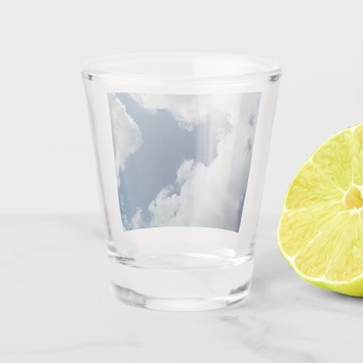 Eine Wolkenkurve Schnapsglas (Rückseite)