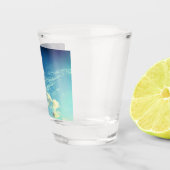 Eine Wolkenreihe Schnapsglas (Rechts)