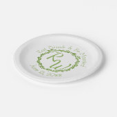 Eine Woodsy-Elegance | Hochzeitlicher Weingarten P Pappteller (Schrägansicht)