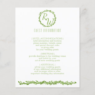 Eine Woodsy-Elegance   Informationen zu Hochzeiten Flyer