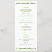 Eine Woodsy-Elegance | Menü für Hochzeiten im Empf Menükarte (Vorderseite)