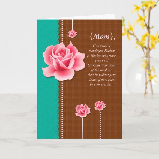 Eine wunderbare Muttertagskarte Karte (Gelbe Blume)