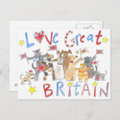 Eine wunderbare patriotische Postkarte (Vorne/Hinten)