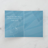 Eine wunderschön weiche und elegante Karte (Innenseite)