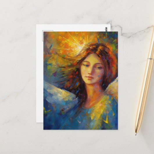 Eine wunderschöne Angel Lady Postkarte (Vorderseite/Rückseite Beispiel)