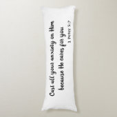 Eine wunderschöne Bibelversion des Friedens Seitenschläferkissen (Vorderseite Vertikal)