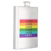 Eine wunderschöne Flasche mit Metallic Drinks Flachmann (Rechts)