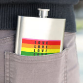 Eine wunderschöne Flasche mit Metallic Drinks Flachmann (Beispiel)