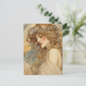 Eine wunderschöne Frau Postkarte (Stehend Vorderseite)