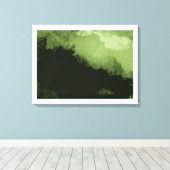 eine wunderschöne grüne Landschaftsmalerei Leinwanddruck (Insitu (Holzboden))