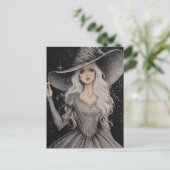 Eine wunderschöne Hexe Postkarte (Stehend Vorderseite)