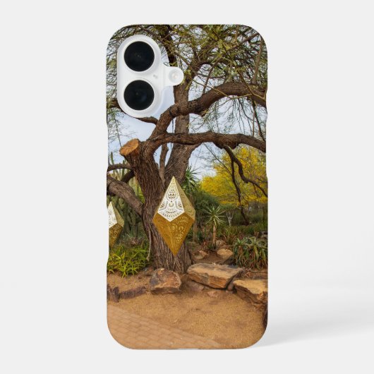 eine wunderschöne Landschaft im Wüste Botanischer iPhone 16 Hülle (Rückseite)