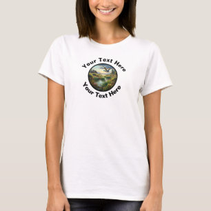 Eine wunderschöne Mallard-Dusche mit eigenem Text T-Shirt