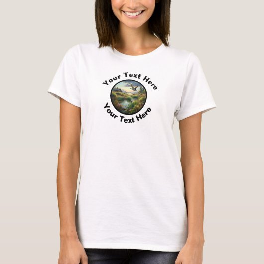 Eine wunderschöne Mallard-Dusche mit eigenem Text T-Shirt (Vorderseite)
