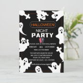 Eine wunderschöne Nacht mit Geistern - Einladung z (Stehend Vorderseite)