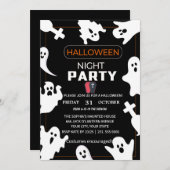 Eine wunderschöne Nacht mit Geistern - Einladung z (Vorne/Hinten)