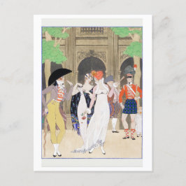 Eine wunderschöne Palais-Ansammlung von Barbier Po Postkarte