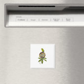 Eine wunderschöne Passionsfrucht-Blume Magnet (In Situ (Geschirrspüler))