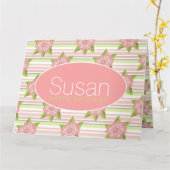 Eine wunderschöne, Personalisierte Flower Geburtst Karte (Gelbe Blume)