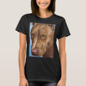 Eine wunderschöne rote Nose Pit Bull Malerei T-Shirt (Vorderseite)