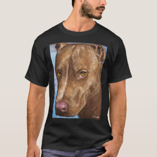 Eine wunderschöne rote Nose Pit Bull Malerei T-Shirt