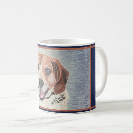 Eine wunderschöne Tasse für Beagle (VorderseiteRechts)