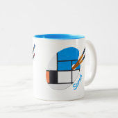 Eine wunderschöne Tasse mit einem Gemälde von Paul (VorderseiteRechts)