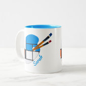 Eine wunderschöne Tasse mit einem Gemälde von Paul (Vorderseite Links)