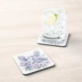 Eine wunderschöne Taube-Wasserfarbe Getränkeuntersetzer (Rechte Seite)