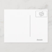 Eine Wunschhochzeit speichern das Datum Ankündigungspostkarte (Rückseite)