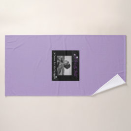 Eine würdige Ehefrau Lilac und ein Lila Badetücher Badhandtuch Set