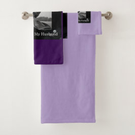 Eine würdige Ehefrau Lilac und ein Lila Badetücher Badhandtuch Set