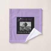 Eine würdige Ehefrau Lilac und ein Lila Badetücher Badhandtuch Set (Waschlappen)