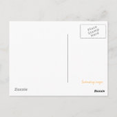 Eine Wüstendusche Postkarte (Rückseite)