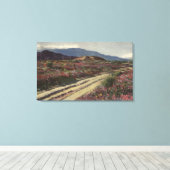 Eine Wüstenstraße durch die Springtime-Blume Leinwanddruck (Insitu (Holzboden))