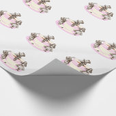 Eine wütende Tee-Party-Vorlage Geschenkpapier (Ecke)