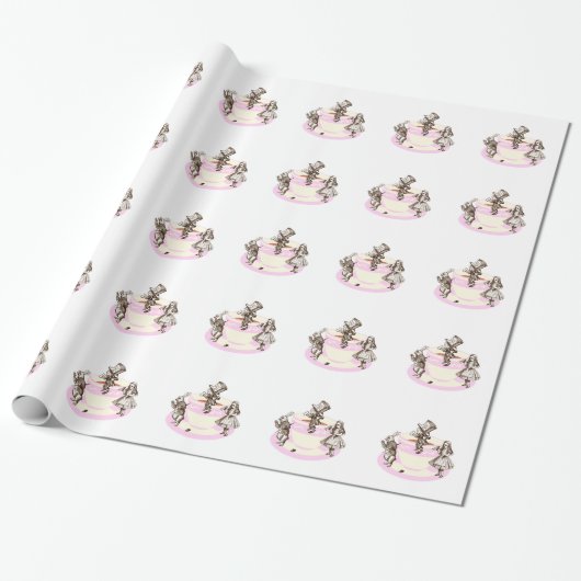Eine wütende Tee-Party-Vorlage Geschenkpapier (Ungerollt)
