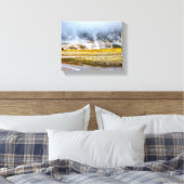 Eine Yellowstone Geyser Landschaft Leinwanddruck (Insitu (Schlafzimmer))