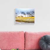 Eine Yellowstone Geyser Landschaft Leinwanddruck (Insitu (Wohnzimmer))