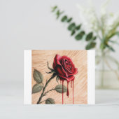 Eine zarte, faszinierende und emotionale raue Farb Postkarte (Stehend Vorderseite)