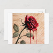 Eine zarte, faszinierende und emotionale raue Farb Postkarte (Vorne/Hinten)