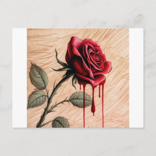 Eine zarte, faszinierende und emotionale raue Farb Postkarte (Vorderseite)